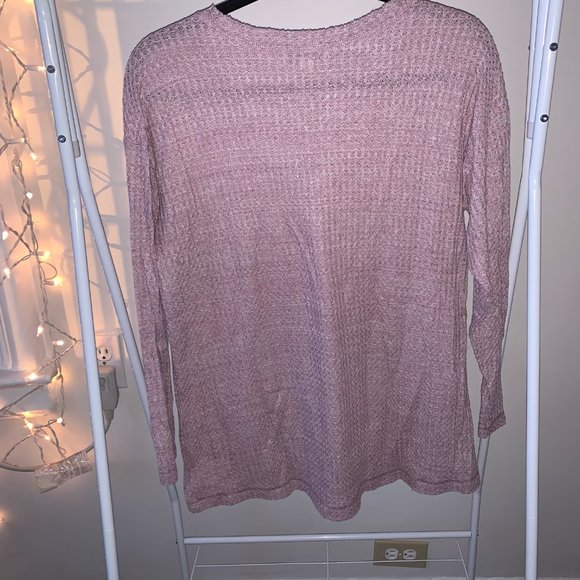 American Eagle Waffle Knit Long Sleeve Tee - Picture 6 of 6